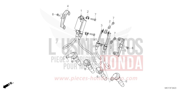 ZUENDSPULE von CB650R MAT GUNPOWDER BLACK METALLIC (NH436) von 2023