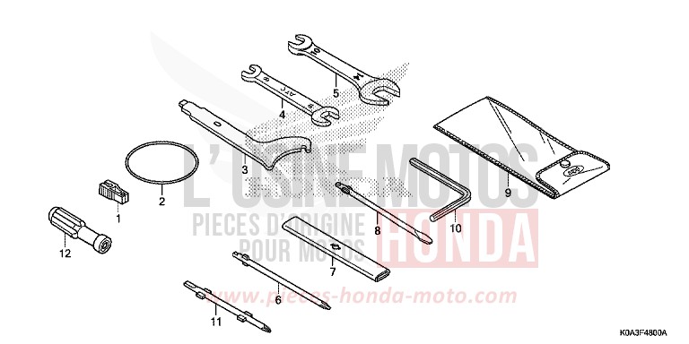 OUTILS von CB300R NOIR (NH1) von 2019