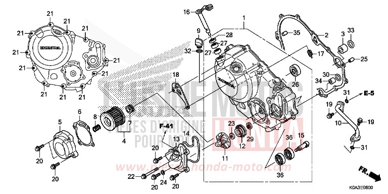 PANNEAU CARTER-MOTEUR D. von CB300R MAT CRYPTON SILVER MATALLIC (NHA40) von 2019