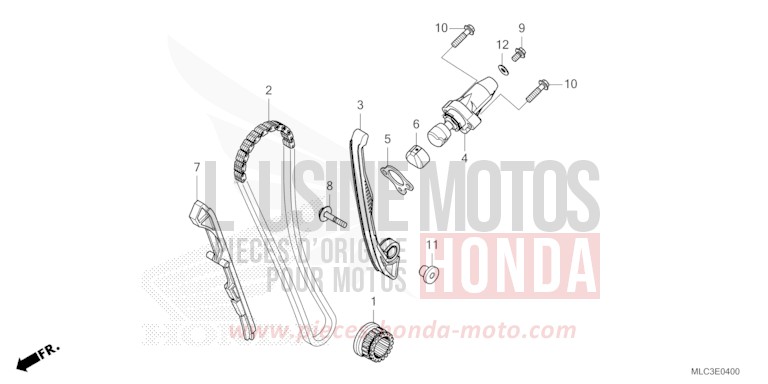 NOCKENWELLENKETTE/SPANNVORRICHTUNG von XL750 ROSS WHITE (NH196) von 2023