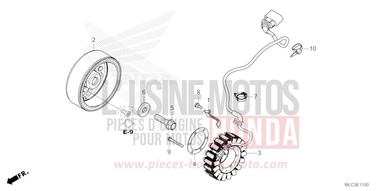 GENERATOR von XL750 ROSS WHITE (NH196) von 2023