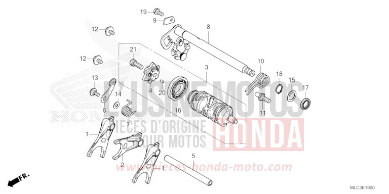 SCHALTTROMMEL von XL750 ROSS WHITE (NH196) von 2023