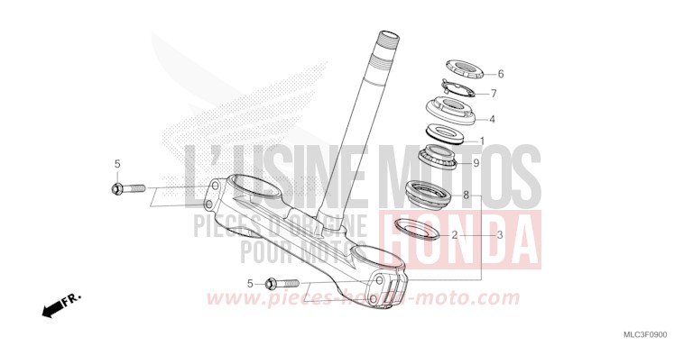 LENKSCHAFT von XL750 ROSS WHITE (NH196) von 2023