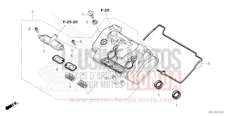 COUVERCLE DE CULASSE von XL750 ROSS WHITE (NH196) von 2023