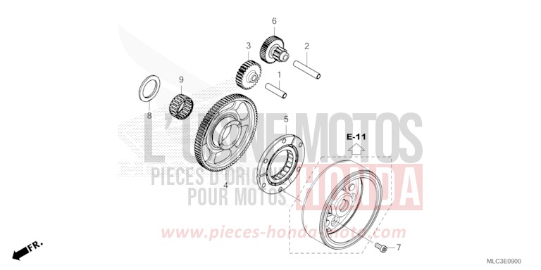 EMBRAYAGE DE DEMARRAGE von XL750 ROSS WHITE (NH196) von 2023
