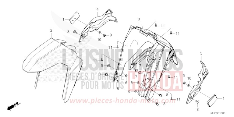 AILE AVANT von XL750 ROSS WHITE (NH196) von 2023