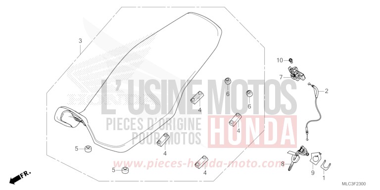 SIEGE von XL750 ROSS WHITE (NH196) von 2023