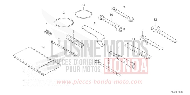 OUTIL von XL750 ROSS WHITE (NH196) von 2023