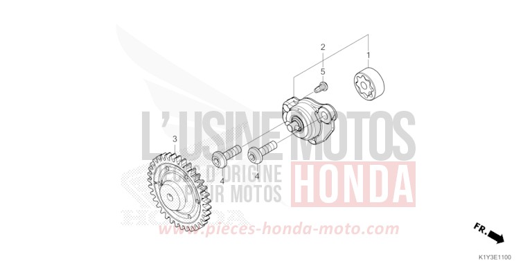 OELPUMPE von PCX MAT GALAXY BLACK METALLIC (NHA76) von 2023