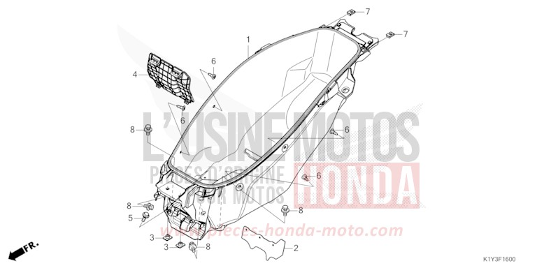 HANDGEPAECKFACH von PCX MAT GALAXY BLACK METALLIC (NHA76) von 2023