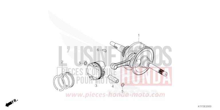 KURBELWELLE/KOLBEN von PCX MAT SUIT BLUE METALLIC (PB434) von 2023