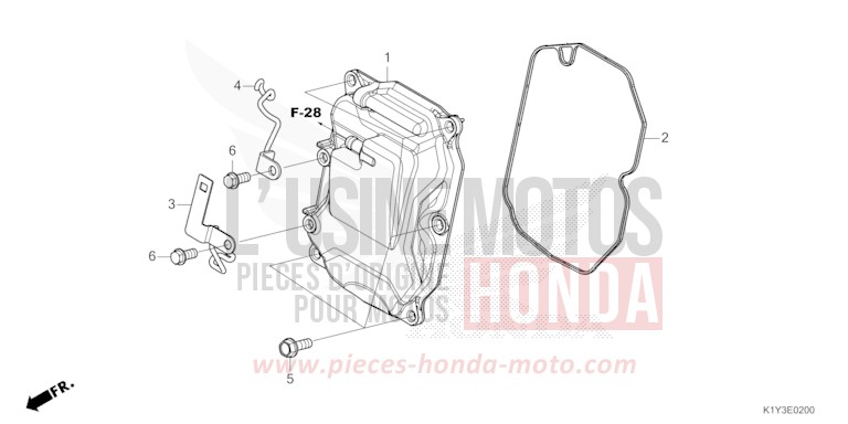ZYLINDERKOPFDECKEL von PCX PEARL JASMINE WHITE (NHB35) von 2023