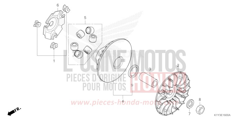 ANTRIEBSFLAECHE von PCX PEARL JASMINE WHITE (NHB35) von 2023