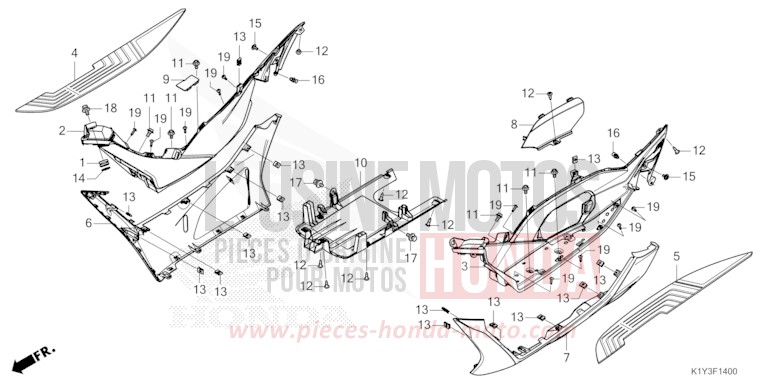 UNTERSTE STUFE von PCX PEARL JASMINE WHITE (NHB35) von 2023