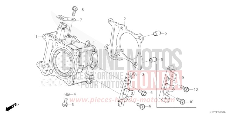 ZYLINDER von PCX PEARL JUPITER GRAY (NHC60) von 2023