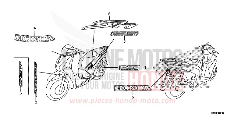 MARQUE von SH125AD PEARL NIGHTSTAR BLACK (NHA84) von 2014