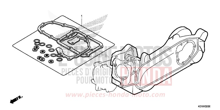 TROUSSE DE JOINT B von SH125AD PEARL SIENA RED (R320) von 2014