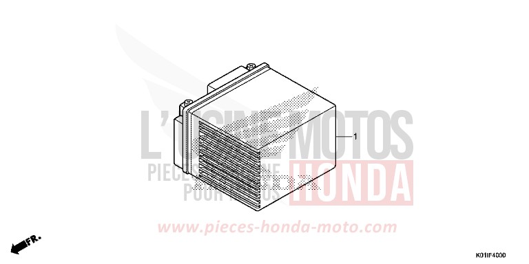 BATTERIE von SH125AD PEARL SIENA RED (R320) von 2014
