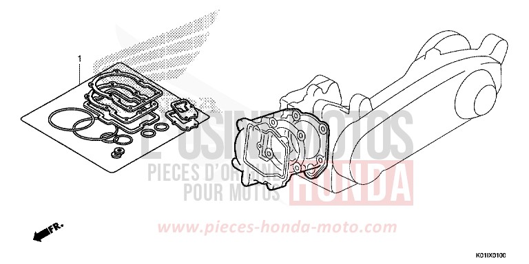 TROUSSE DE JOINT A von SH125AD PEARL NIGHTSTAR BLACK (NHA84) von 2014