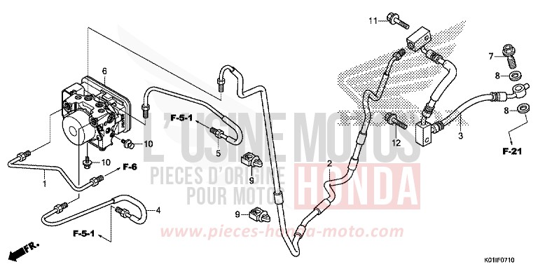 MODULATEUR ABS von SH125 PEARL NIGHTSTAR BLACK (NHA84) von 2014