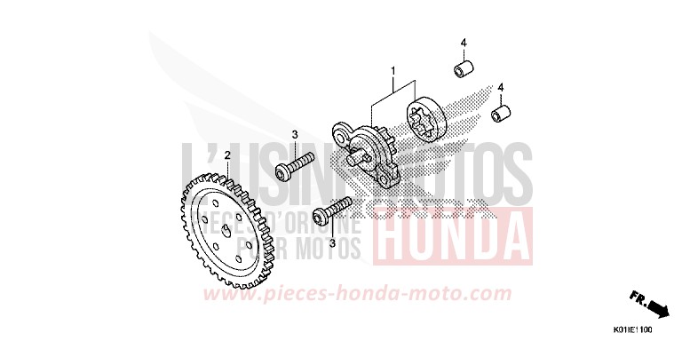 POMPE A HUILE von SH125AD PEARL SIENA RED (R320) von 2014