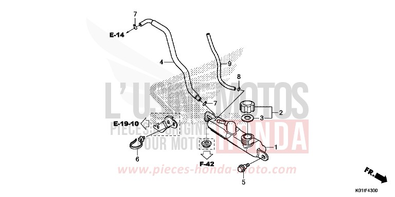 RESERVETANK von SH125 PEARL SIENA RED (R320) von 2014