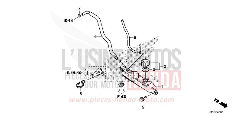 RESERVOIR DE RESERVE von SH125AD PEARL COOL WHITE (NHA16) von 2016