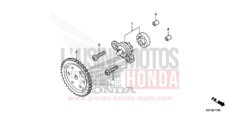 POMPE A HUILE von SH125AD PEARL SIENA RED (R320) von 2016