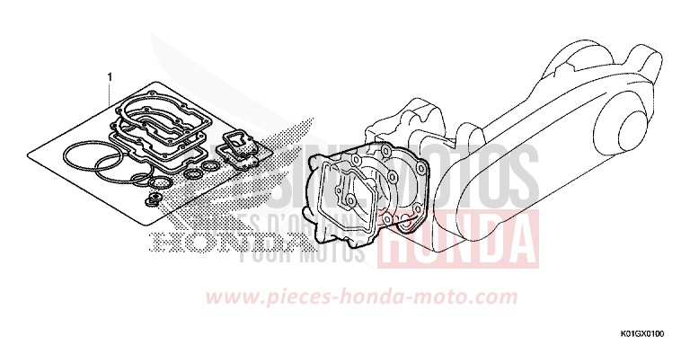 TROUSSE DE JOINT A von SH125AD PEARL SIENA RED (R320) von 2016