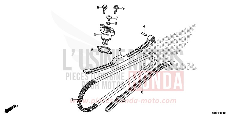 NOCKENWELLENKETTE/SPANNVORRICHTUNG von SH125 M00NDUST SILVER METALLIC (NHB29) von 2016
