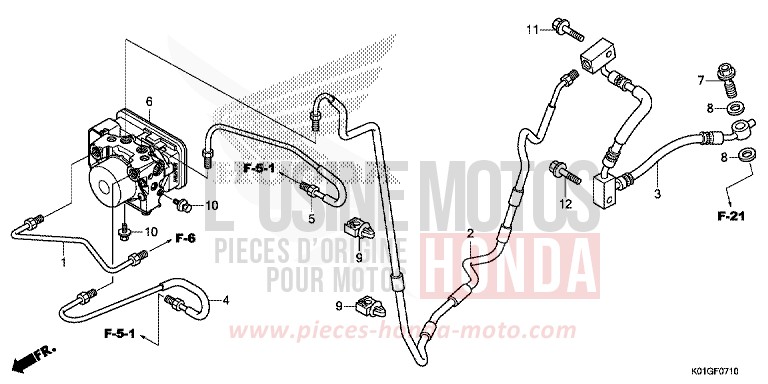 MODULATEUR ABS von SH125 PEARL SIENA RED (R320) von 2016