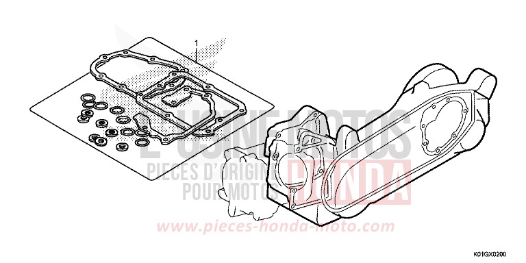 TROUSSE DE JOINT B von SH125AD M00NDUST SILVER METALLIC (NHB29) von 2016