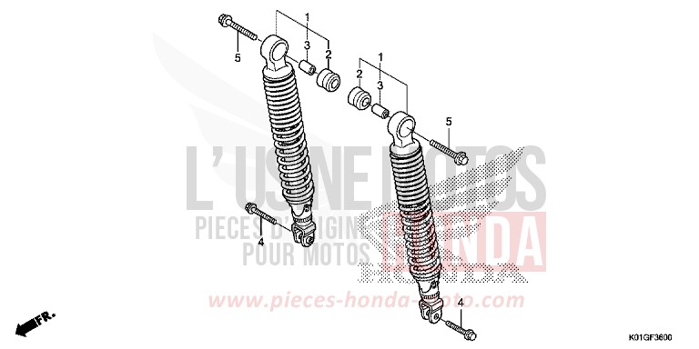 COUSSIN ARRIERE von SH125AD M00NDUST SILVER METALLIC (NHB29) von 2016