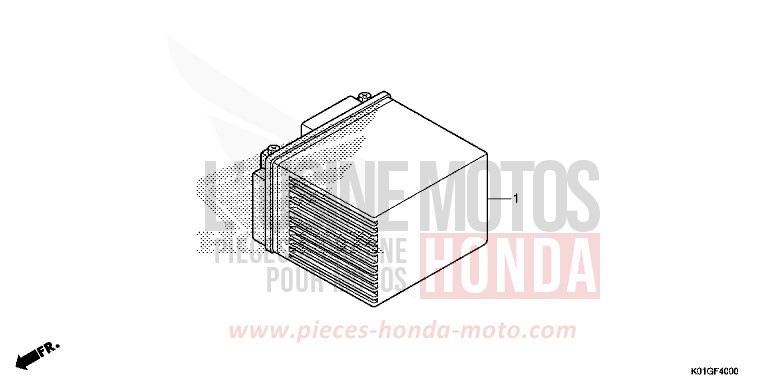 BATTERIE von SH125 PEARL NIGHTSTAR BLACK (NHA84) von 2016