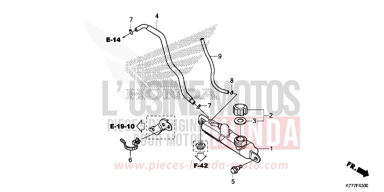 RESERVOIR DE RESERVE von SH125AD PEARL NIGHTSTAR BLACK (NHA84) von 2017