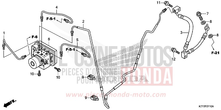 MODULATEUR ABS von SH125 PEARL SPLENDOR RED (R369) von 2017