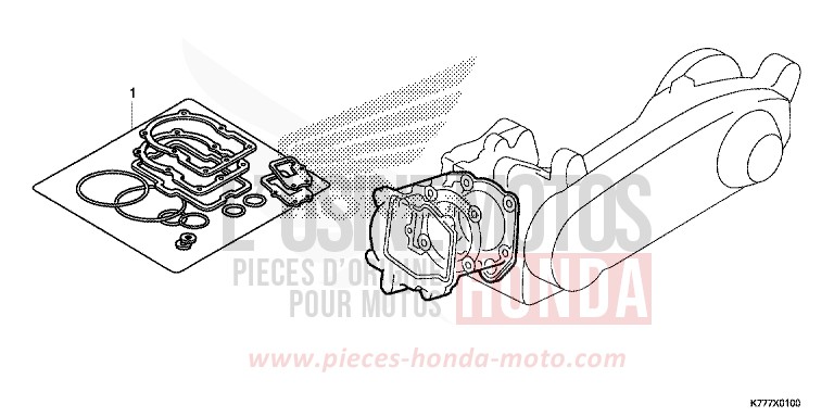 TROUSSE DE JOINT A von SH125AD LUCENT SILVER METALLIC (NHB87) von 2017