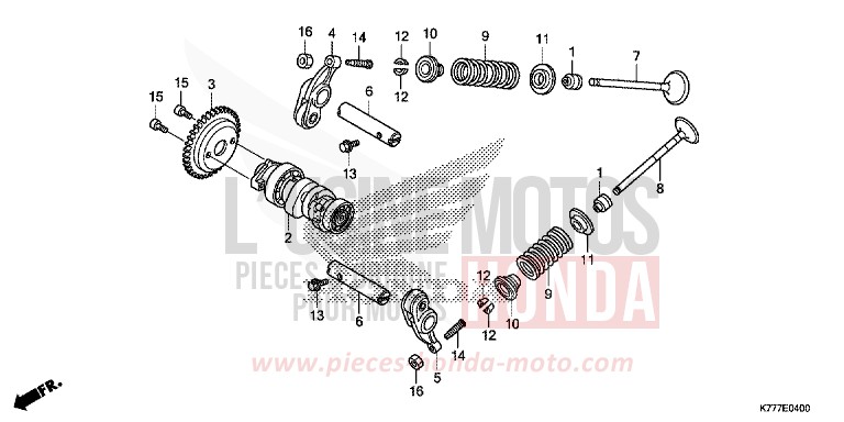 NOCKENWELLE/VENTIL von SH125 MAT CYNOS GRAY METALLIC (NH312) von 2019