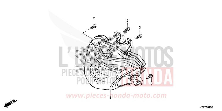 SCHEINWERFER von SH125 PEARL COOL WHITE (NHA16) von 2019