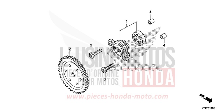 POMPE A HUILE von SH125AD MAT CYNOS GRAY METALLIC (NH312) von 2019