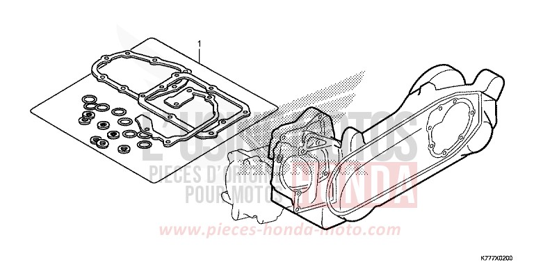 TROUSSE DE JOINT B von SH125AD PEARL COOL WHITE (NHA16) von 2019