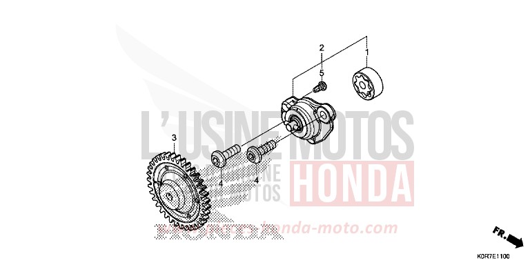 POMPE A HUILE von SH125AD PEARL NIGHTSTAR BLACK (NHA84) von 2020