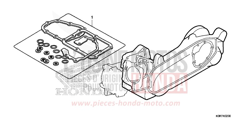 TROUSSE DE JOINT B von SH125AD PEARL SPLENDOR RED (R369) von 2020
