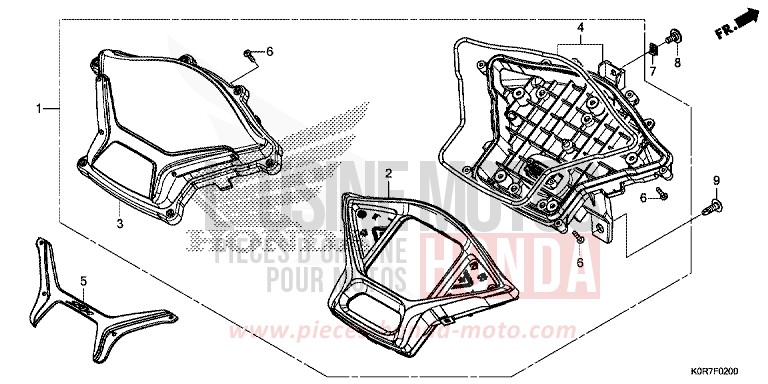 COMPTEUR von SH125AD PEARL SPLENDOR RED (R369) von 2020