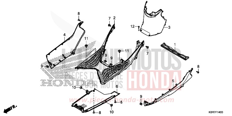 UNTERSTE STUFE von SH125 PEARL NIGHTSTAR BLACK (NHA84) von 2022