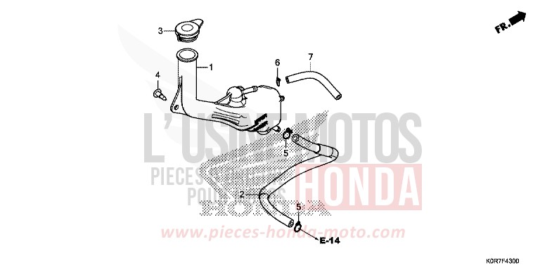 RESERVOIR DE RESERVE von SH125AD PEARL SPLENDOR RED (R369) von 2022