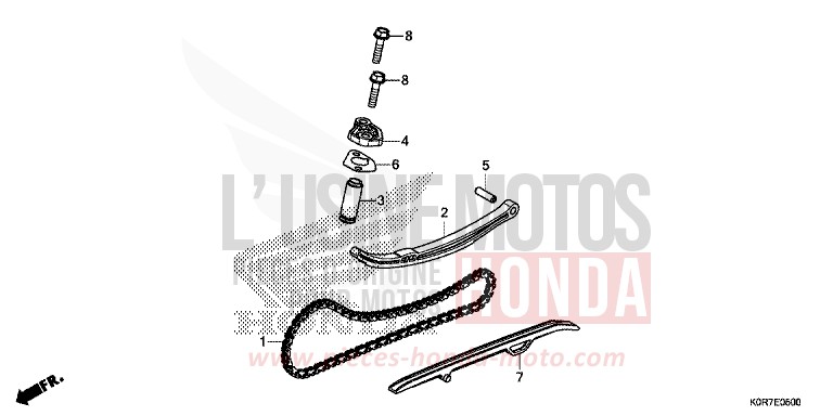 NOCKENWELLENKETTE/SPANNVORRICHTUNG von SH125 TIMELESS GRAY METALLIC (NHC28) von 2022