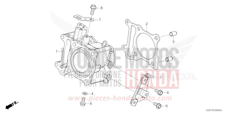 ZYLINDER von SH125 PEARL SPLENDOR RED (R369) von 2022