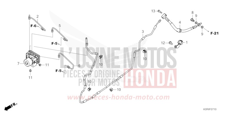 MODULATEUR ABS von SH125 PEARL FALCON GRAY (NHC61) von 2023