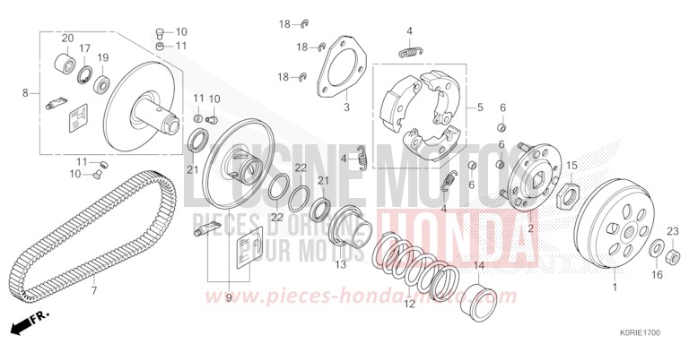 COTE MENE von SH125AD PEARL NIGHTSTAR BLACK (NHA84) von 2023